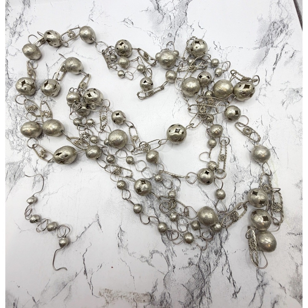 Silver Tone Metal Bead Destash Lot Jewelry Making Craft Supply Repurpose